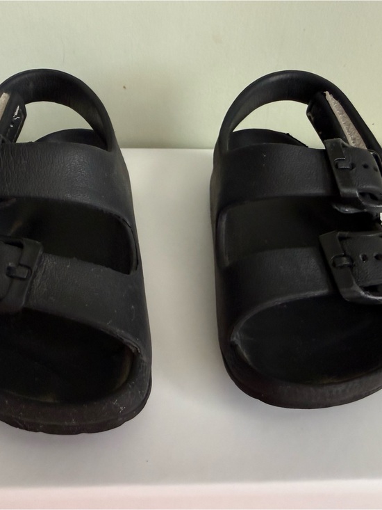 Other - Toddler Black Double-Buckle Slide Sandals